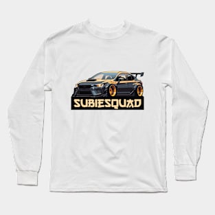 Impreza WRX STI Car Art - Subaru Widebody Modified JDM Car Long Sleeve T-Shirt